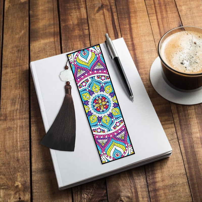 5D DIY Diamond Painting Bookmark Mandala Mosaic Tassel Book Crafts (FQY018)