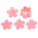 1Set Sakura Cookie Molds 4x Different Cherry Blossom Stamps+1x Stamping Cutters