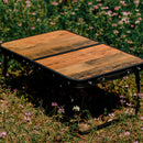 Mountainhiker Outdoor Table Multi-Purpose Table Desk Retro Wood Grain for H