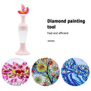 Vase 5D Diamond Painting Point Drill Pen DIY Craft (Pink Dolphin no Drill)