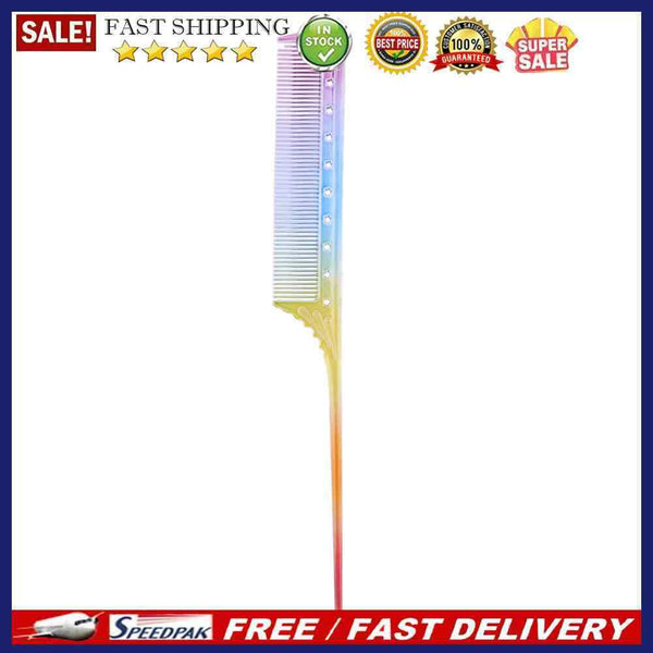 Anti-static Double Head Heat Resistant Rainbow Comb Hairdresser for Hair Cu