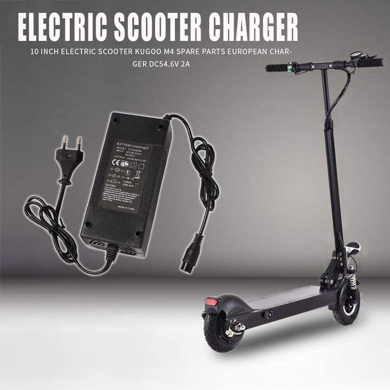 Electric Scooter DC 54.6V 2A Battery Charger Adapter for Kugoo M4 Kick Scooter
