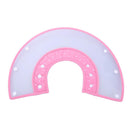 Dog Wound Recovery Cover Pet Anti-Bite Lick Medical Cone Collar (Pink M) Newly