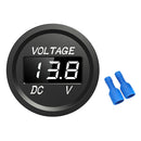 D1 Car Motorcycle DC 12-24V Digital Panel Voltmeter Voltage Meter (White) Newly