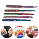 Soft Ceramic Handle Crochet Needles Crocheting Hooks Set Sweater Knitting Weave