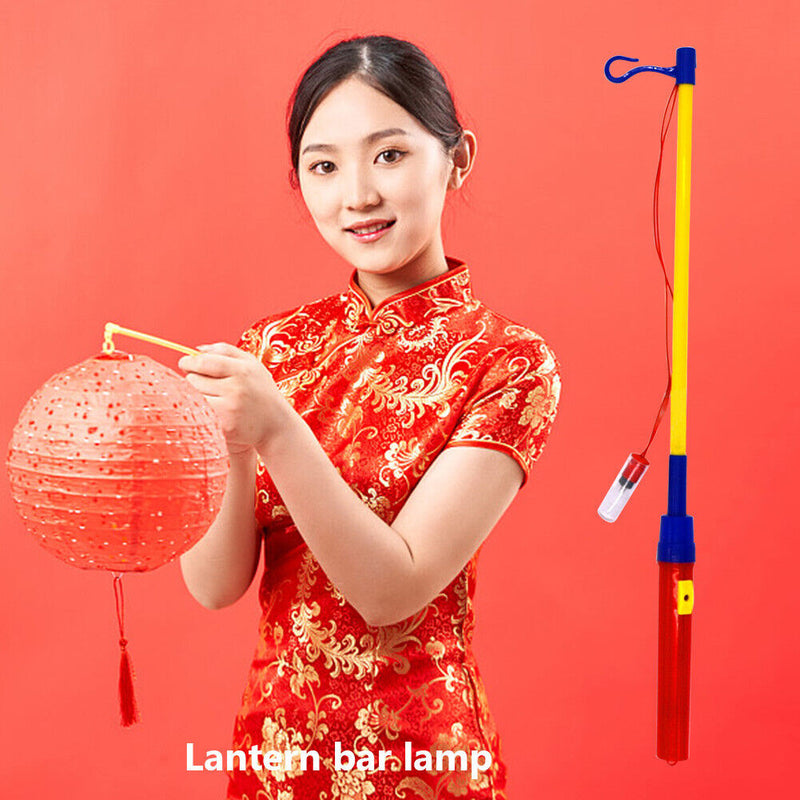 6pcs 50cm LED Lantern Light Outdoor Portable Hanger Hook Light Pole Handle