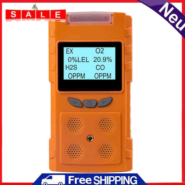 4"" 1 Multi Gas Oxygen Hydrogen Sulfide Carbon Monoxide Fuel Monitor