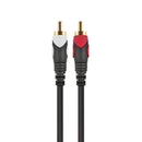Dual 6.35mm to 2RCA Audio Cable DVD Mixer Connected Wire for Amplifier (2m)