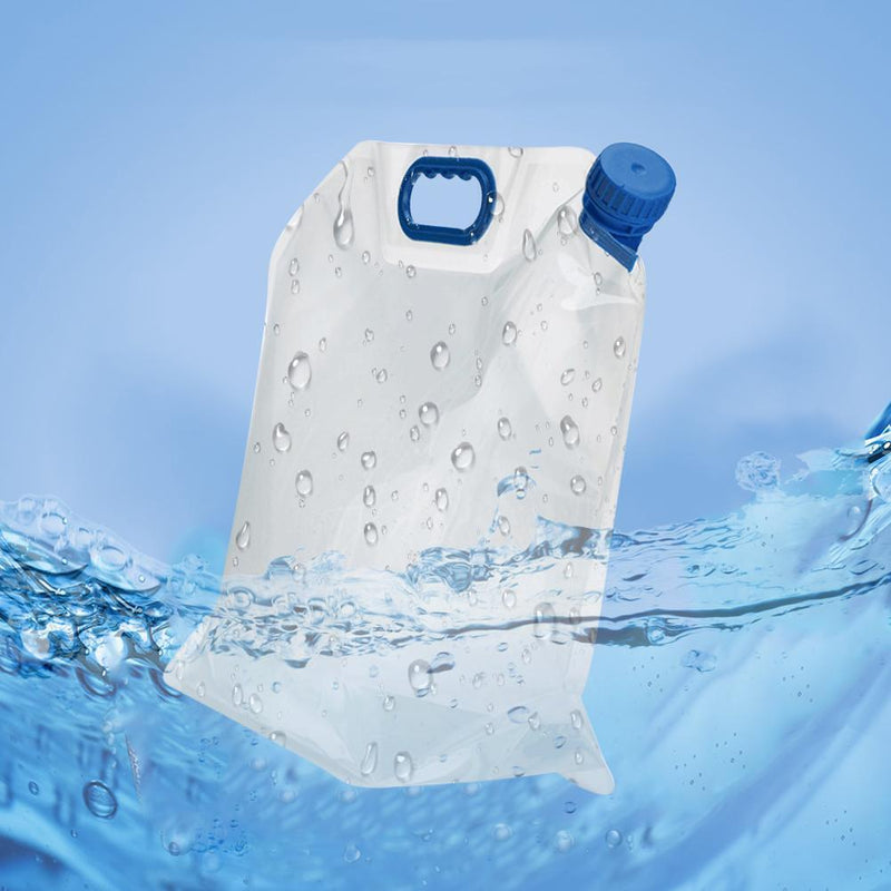 15L Foldable Portable Outdoor Camping Cooking BBQ Water Bag Carrier (Blue)