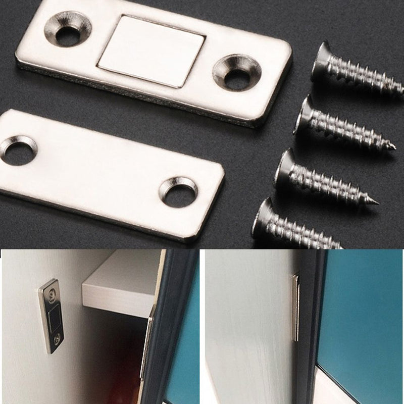 Ultra-thin Strong Suction Magnetic Door Lock Stainless Steel Stealth Magnetism