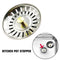 For Kitchen Sink Plug Strainer Drainer Steel Replacement Waste G4K3
