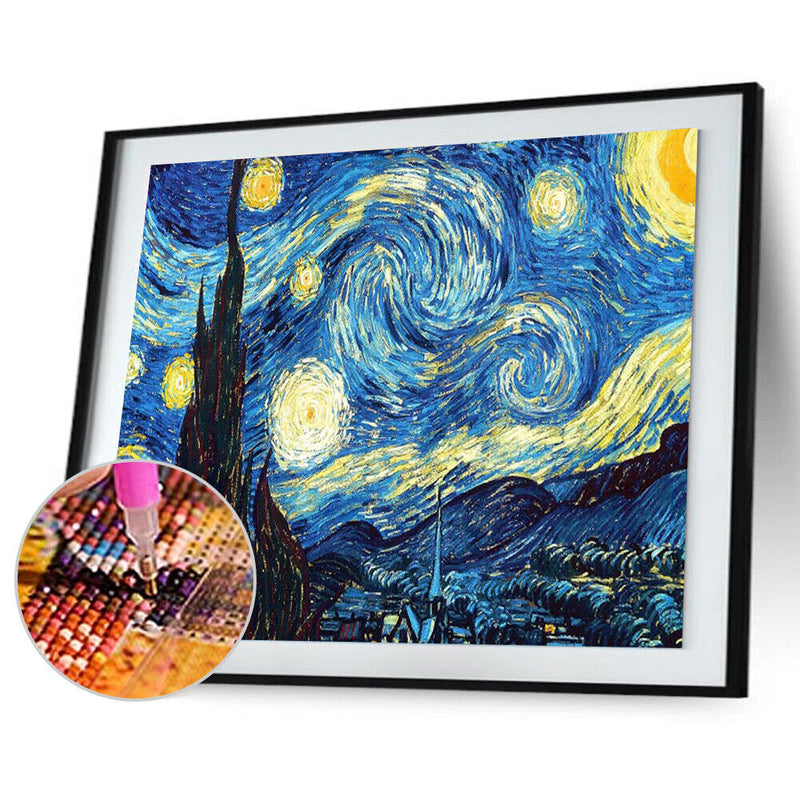 Starry Night 5D Full Drill Diamond Painting Embroidery DIY Cross Stitch Newly