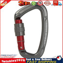 Aluminum Carabiner Outdoor Camping Climbing Hammock Lock Buckle (Grey) Newly