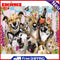 Hand Painted Painting By Numbers DIY Dog Cat Home Canvas Digital Oil Art Picture