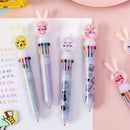 Pen Colorful Refill Multicolor Ballpoint Pen Cartoon Office Stationary