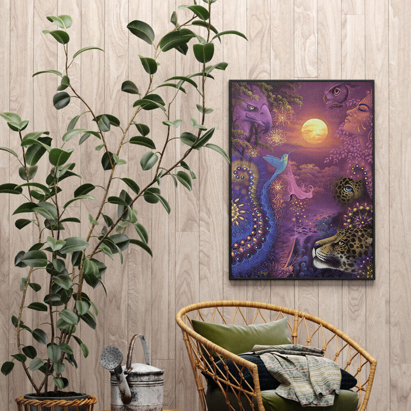 Forest Leopard Oil Paint By Numbers Kits DIY Handpainted on Canvas Wall Pictures
