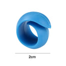2pcs Thread Stopper Silicone Cross Stitch Clip 2cm Bobbin Spool Holder (Blue)