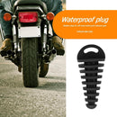 Motorcycle Exhaust Pipe Air-Bleeder Plug Muffler Wash Plug Small (Black)