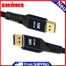 DisplayPort 2.0 Male Cable 16K 10K DP Braided Cord for Projector PC TV Monitor