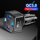 #A 4USB Car Chargers Power Outlet for Mobile Phone Auto Fast Charging Accessorie