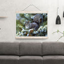 5D Rhinestone Pictures DIY Cute Squirrel Full Round Drill Diamond Painting Kit