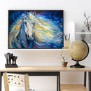 5D Rhinestone Pictures DIY Flowing Horse Full Round Drill Diamond Painting Kit