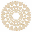 DIY 4 Sizes Crafts Accessories Wedding Decor Wooden Love Heart Table Scatter