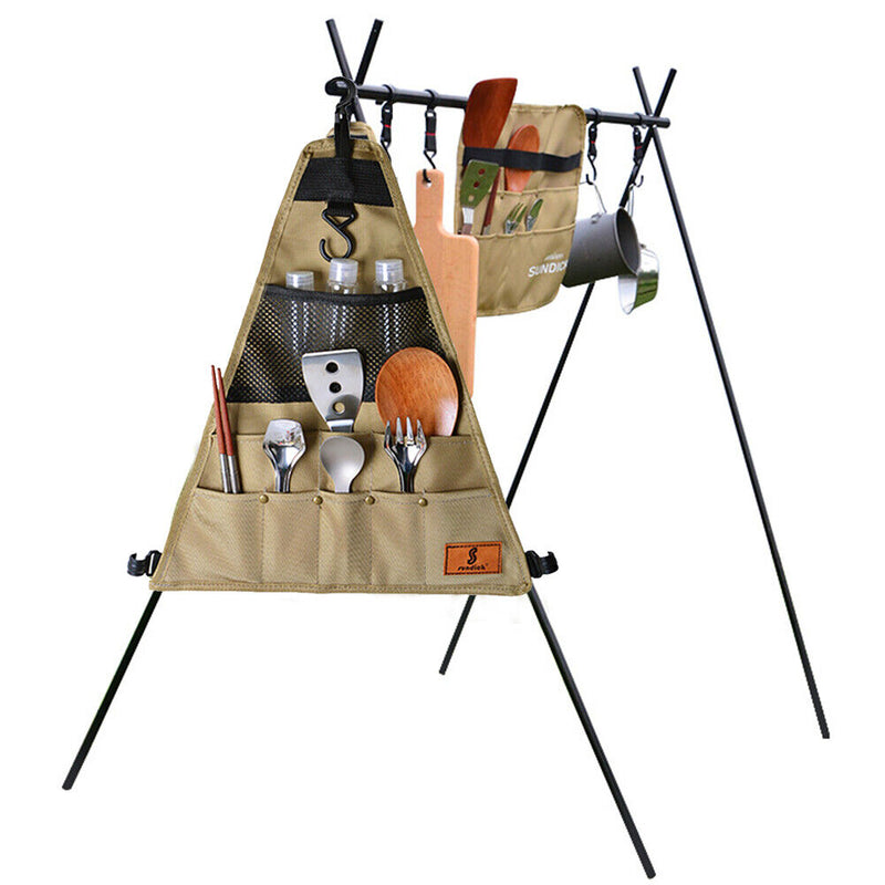 SUNDICK Oxford Cloth Outdoor Camp Picnic Tableware Storage Bag (Triangle S)