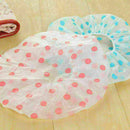 Women's Waterproof Elastic Plastic Dot Shower Bathing Hats Hair