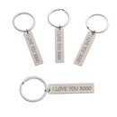 Jewelry Lovers Present I Love You 3000 Keyring Key Ring Keyfob Car Pendant