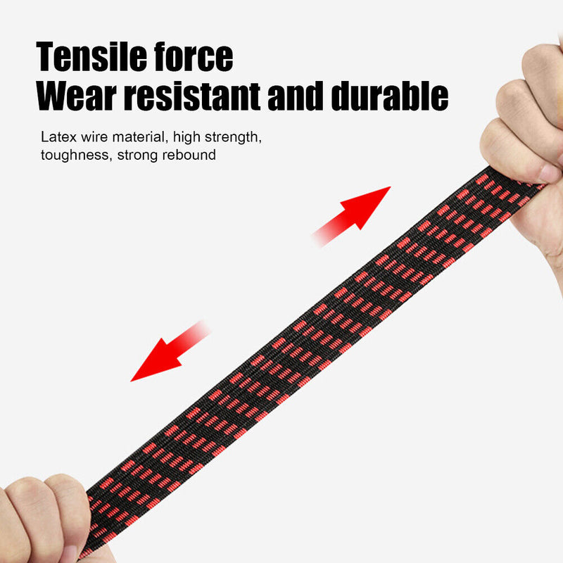 1m Buckle Tie-Down Belt Cargo Strap Motorcycle Bike Elastic Binding Luggage Rope