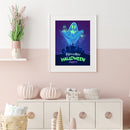 5D DIY Full Drill Round Shape Halloween Rhinestone Diamond Drawing for Home