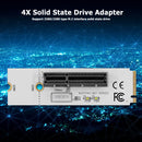 NGFF M.2 to PCI-E 4X Riser Card M2 Key M to PCIE X4 Adapter with LED Indicator