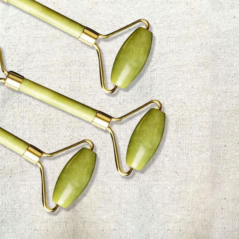 Portable Double Head Face Massager Jade Roller Skin Massage Beauty Care