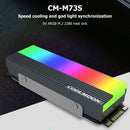 COOLMOON CM-M7S Heatsink Radiator Cooler M.2 2280 ARGB SSD Heat Dissipation Pad