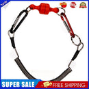 Magnetic Net Release Keeper with Lanyard Carabiners for Fly Fishing (Red)