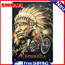 Metal Signs Ride a Motorcycle Iron Painting Metal Wall Plate Posters Waterproof