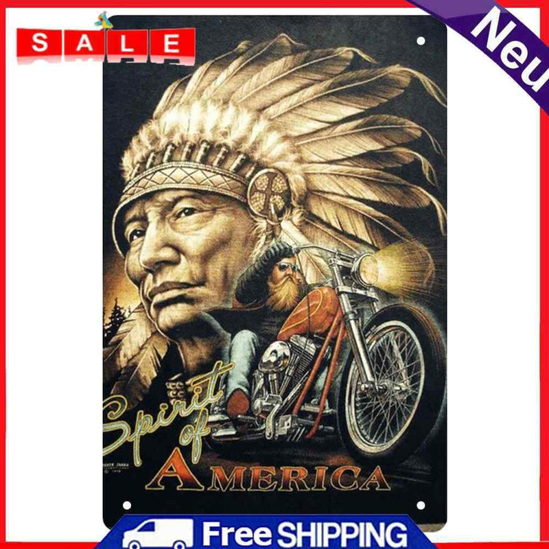 Metal Signs Ride a Motorcycle Iron Painting Metal Wall Plate Posters Waterproof