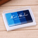 4 Colors Gradient Inkpad DIY Stamp Colored Ink Pad Printing Stationery(1) Newly