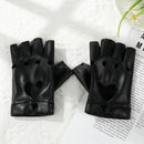 Fingerless Waterproof Driving Mittens Punk Glove Dancing Mittens Leather Gloves