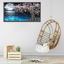 DIY Diamond Painting Kits Moon Peach Blossoms Full Round Drill Home Decorat