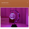 LED Globe Rattan Ball Lamp-Wrought Iron Rattan Hemp Ball Light (Purple) Newly