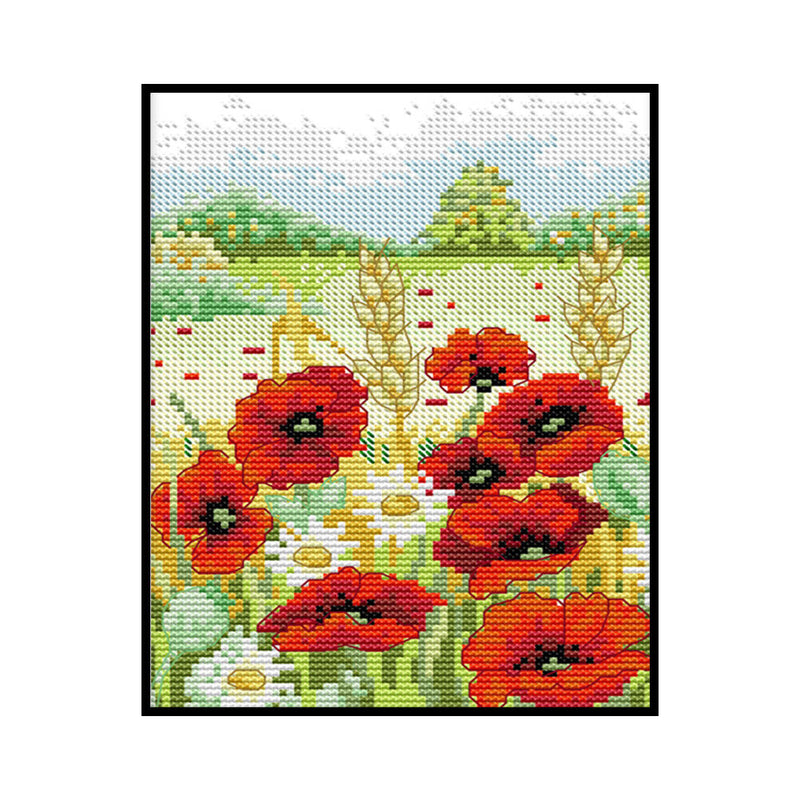 Partial Cross Stitch Artwork 14CT Printed Spring Needlework Home Ornament
