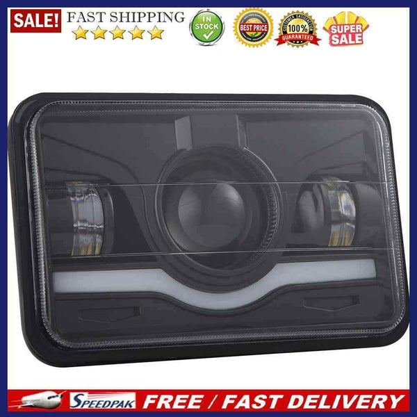 4x6 inch 150W LED Headlight Hi-Lo Red DRL Sealed Beam for Car Truck SUV