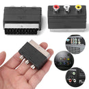 Audio Adapter Input Scart Male to 3RCA Female Plug 21PIN For PS4 WII DVD VCR