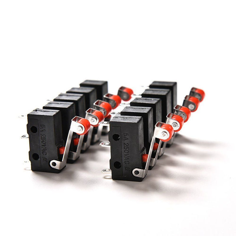 PCB Terminals Normal Open/Close Micro Limit Switch KW11-N KW12 Lever Arm Roller