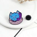 Cartoon Phone Cat Brooches Lapel Pin Women Men Clothing Bags Metal Badge Jewelry