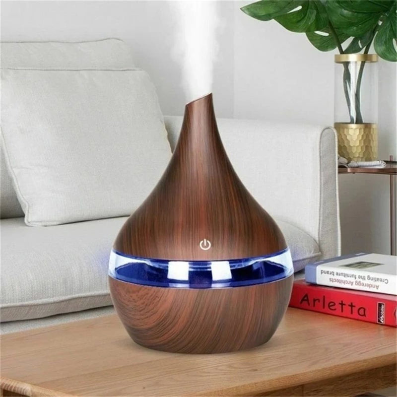 Diffuser Wood Grain Humidifier Air Purifier Water Replenishment Instrument