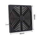 60mm 80mm 90mm 120mm PC Fan Dust Filter Screen Plastic Dustproof Grills 5 Pack