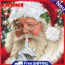 Full Cross Stitch Santa Claus DIY Embroidery Cotton Thread Home Decor Pictures
